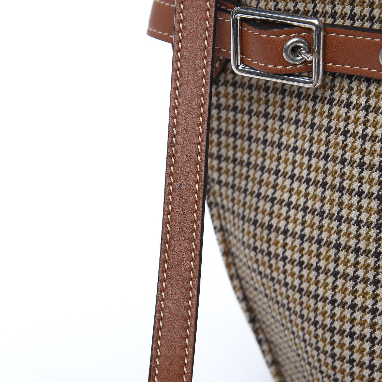 Celine Smooth Calfskin Tweed Nano Big Bag Bucket Tan 9 of 10