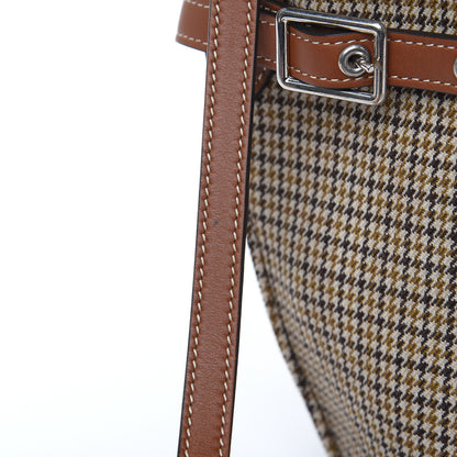Celine Smooth Calfskin Tweed Nano Big Bag Bucket Tan 9 of 10