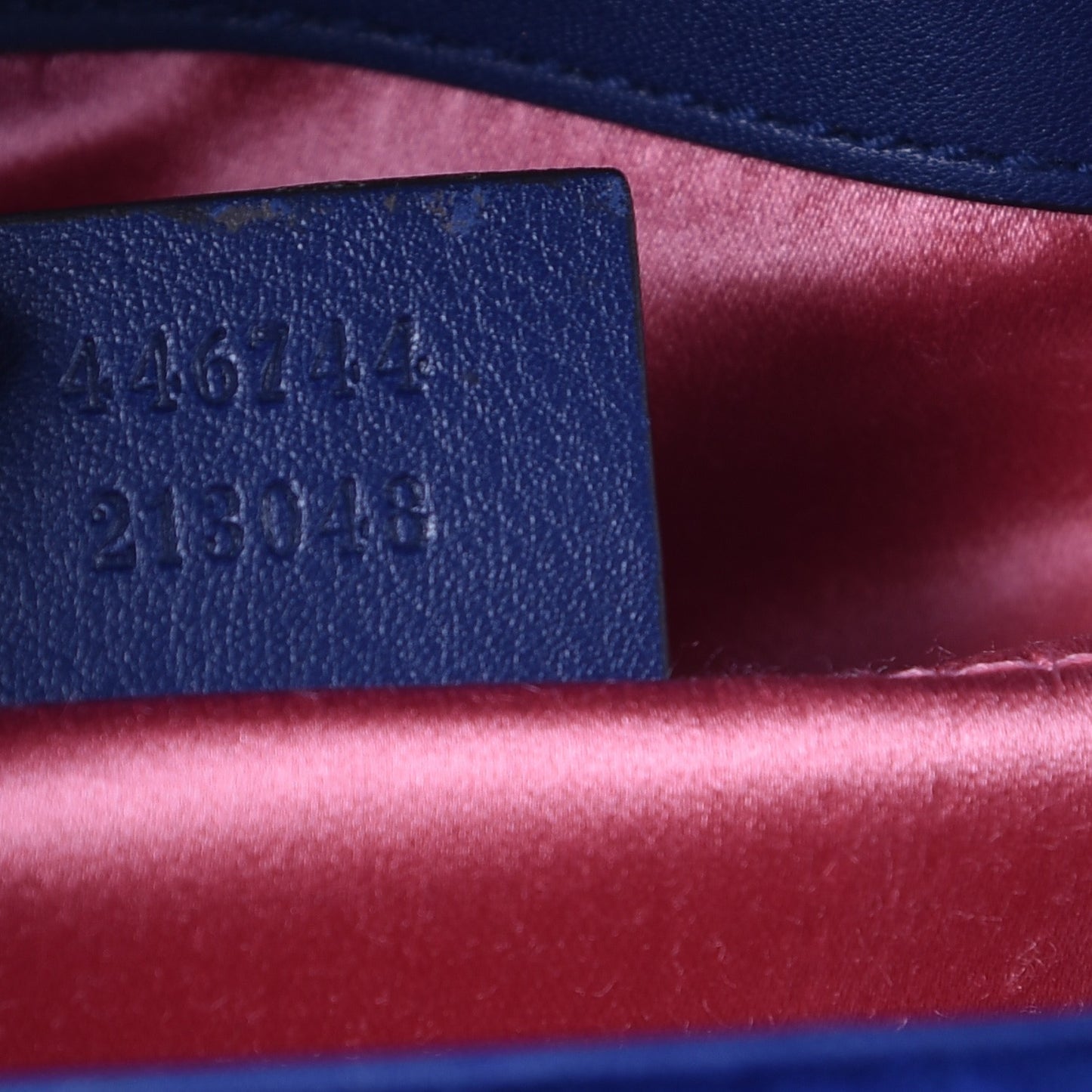 Velvet Matelasse Mini GG Marmont Shoulder Bag Cobalt Blue