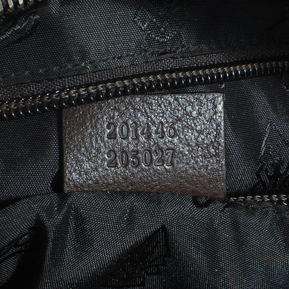 Gucci Monogram Medium Flat Messenger Bag Dark Brown 8 of 9