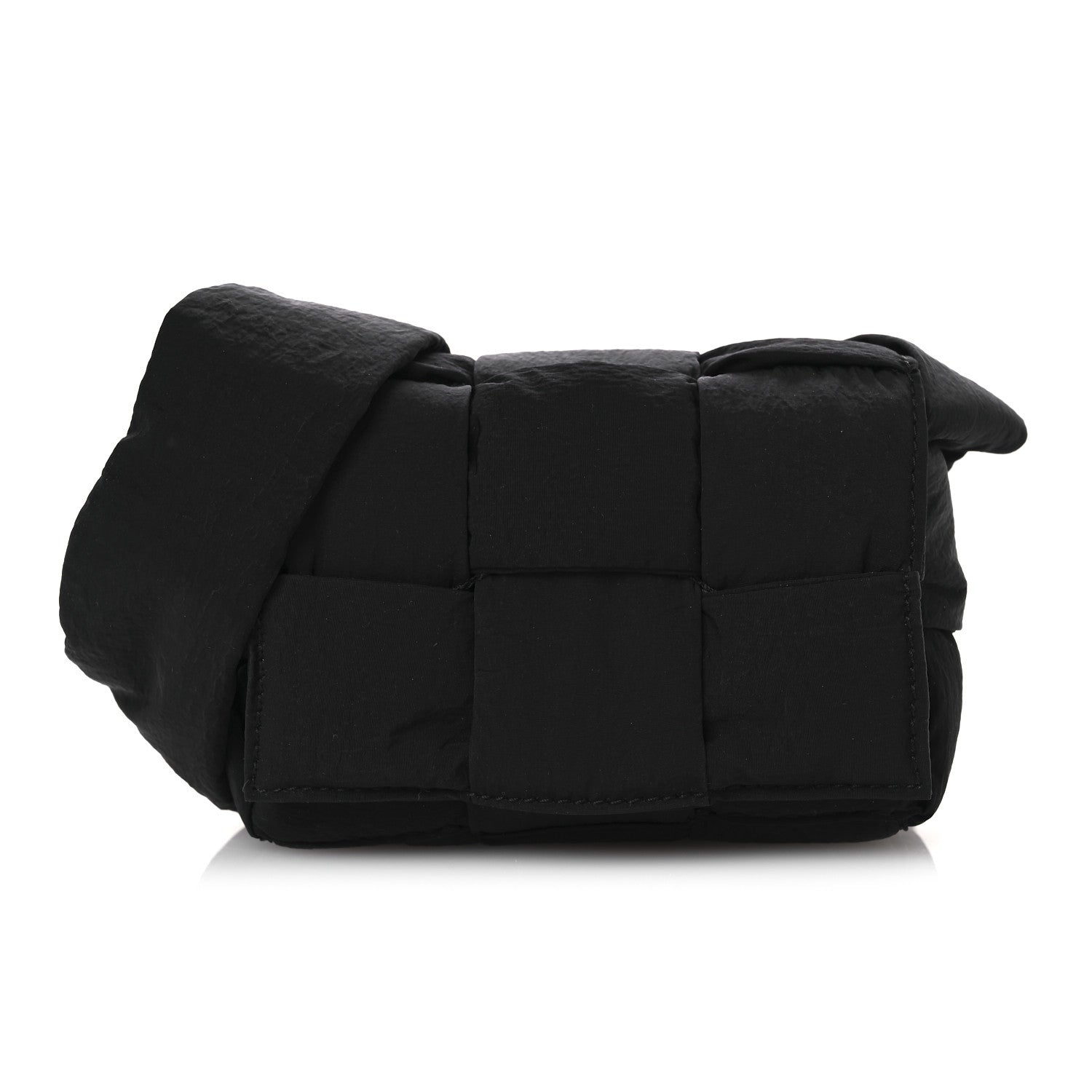 Bottega Veneta Nylon Intrecciato Padded Tech Candy Cassette Bag Black 8 of 10