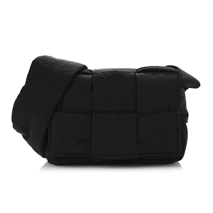 Bottega Veneta Nylon Intrecciato Padded Tech Candy Cassette Bag Black 8 of 10
