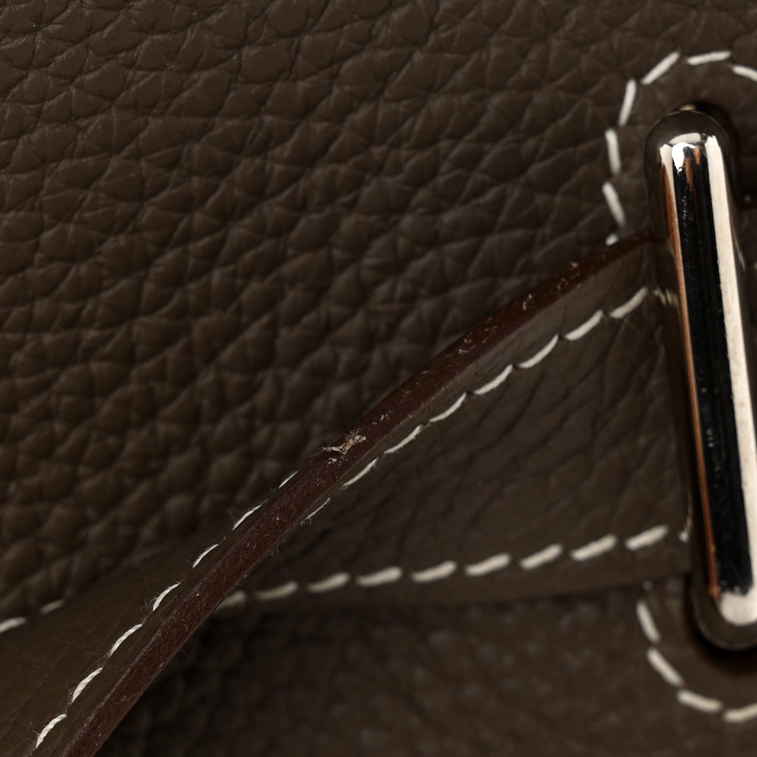 Hermes Taurillon Clemence Jypsiere 34 Etoupe 13 of 14