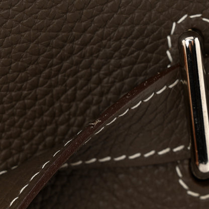 Hermes Taurillon Clemence Jypsiere 34 Etoupe 13 of 14