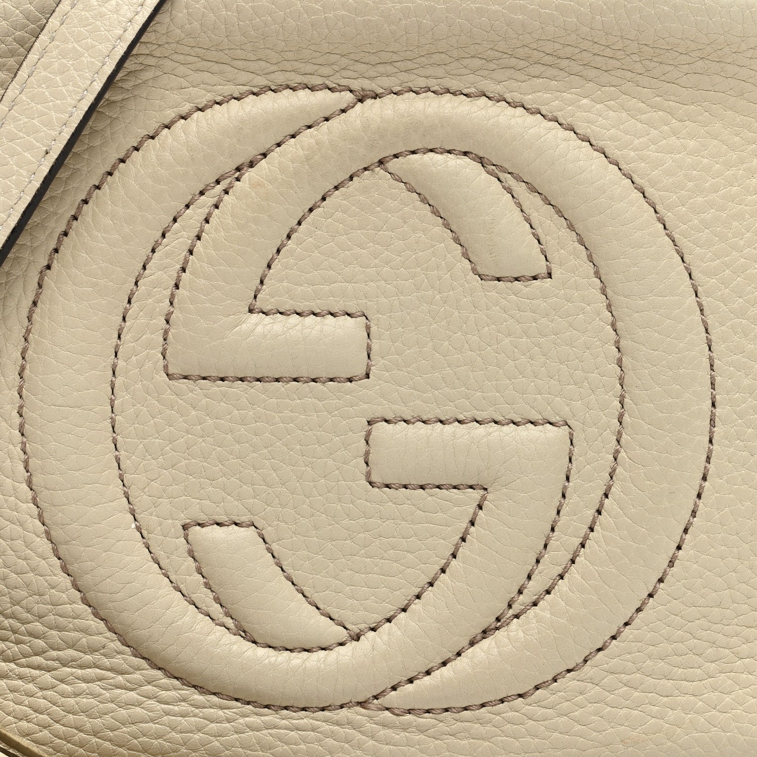 Gucci Pebbled Calfskin Small Soho Disco Bag Off White 9 of 14