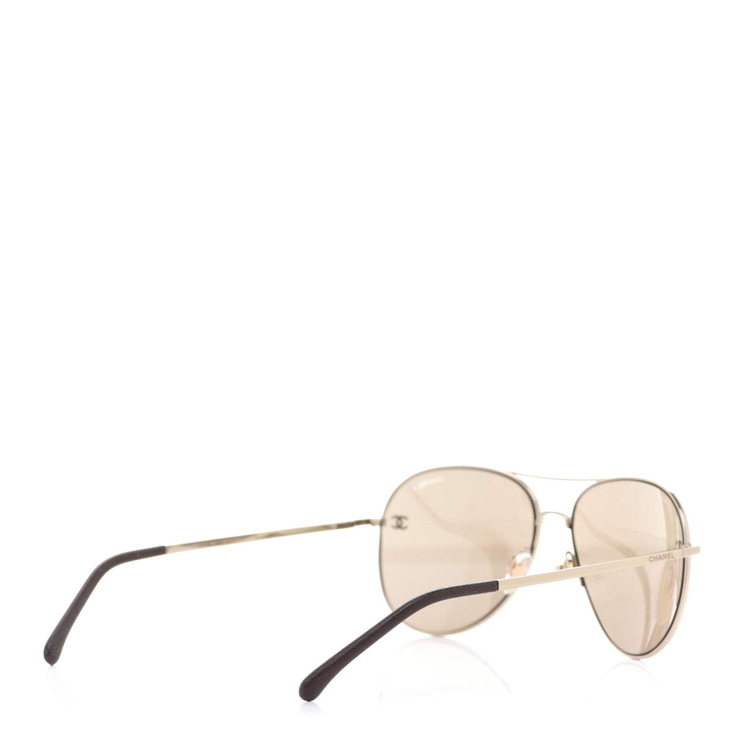 Chanel Metal Aviator CC Sunglasses 4189-T-Q Gold 8 of 21