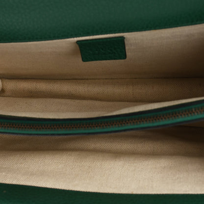 Gucci Pebbled Calfskin Small Dionysus Shoulder Bag Emerald 5 of 13