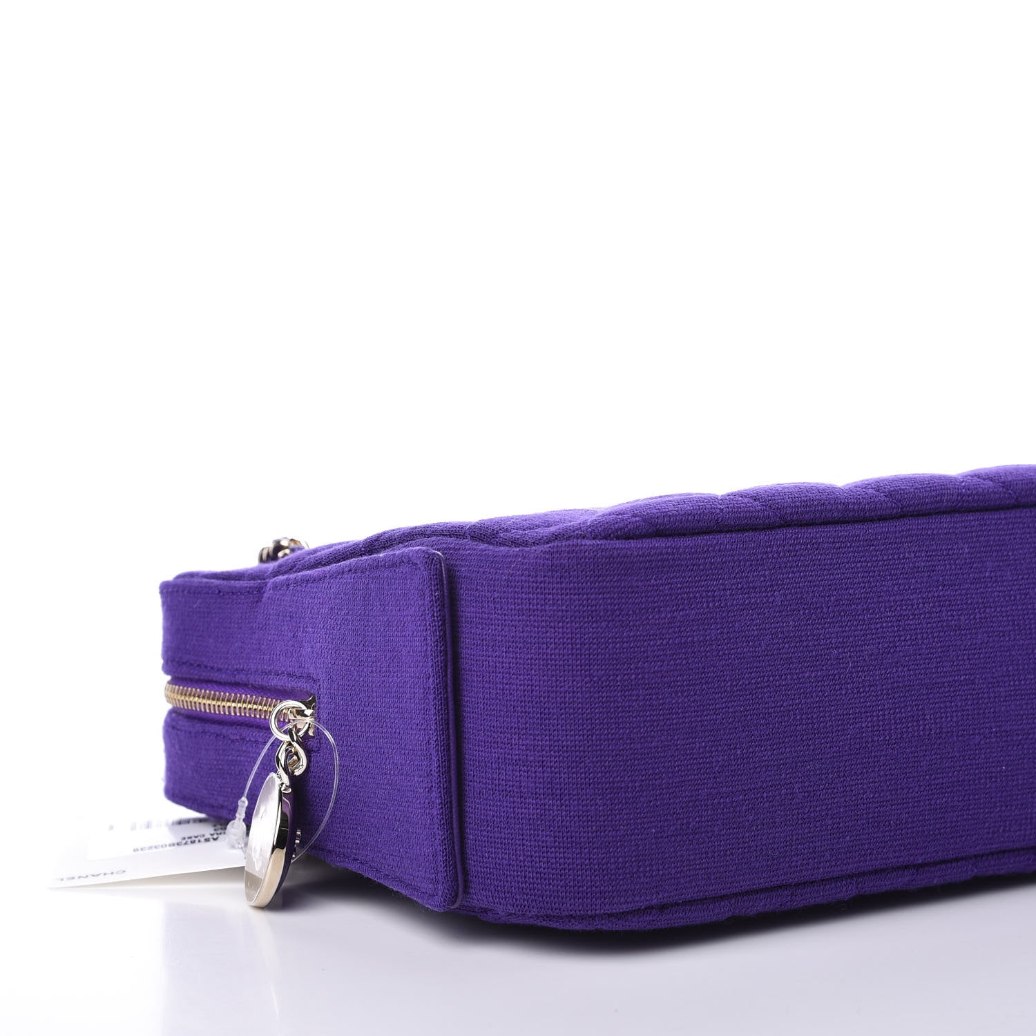 Chanel Jersey Quilted Camera Case Purple 5 of 10
