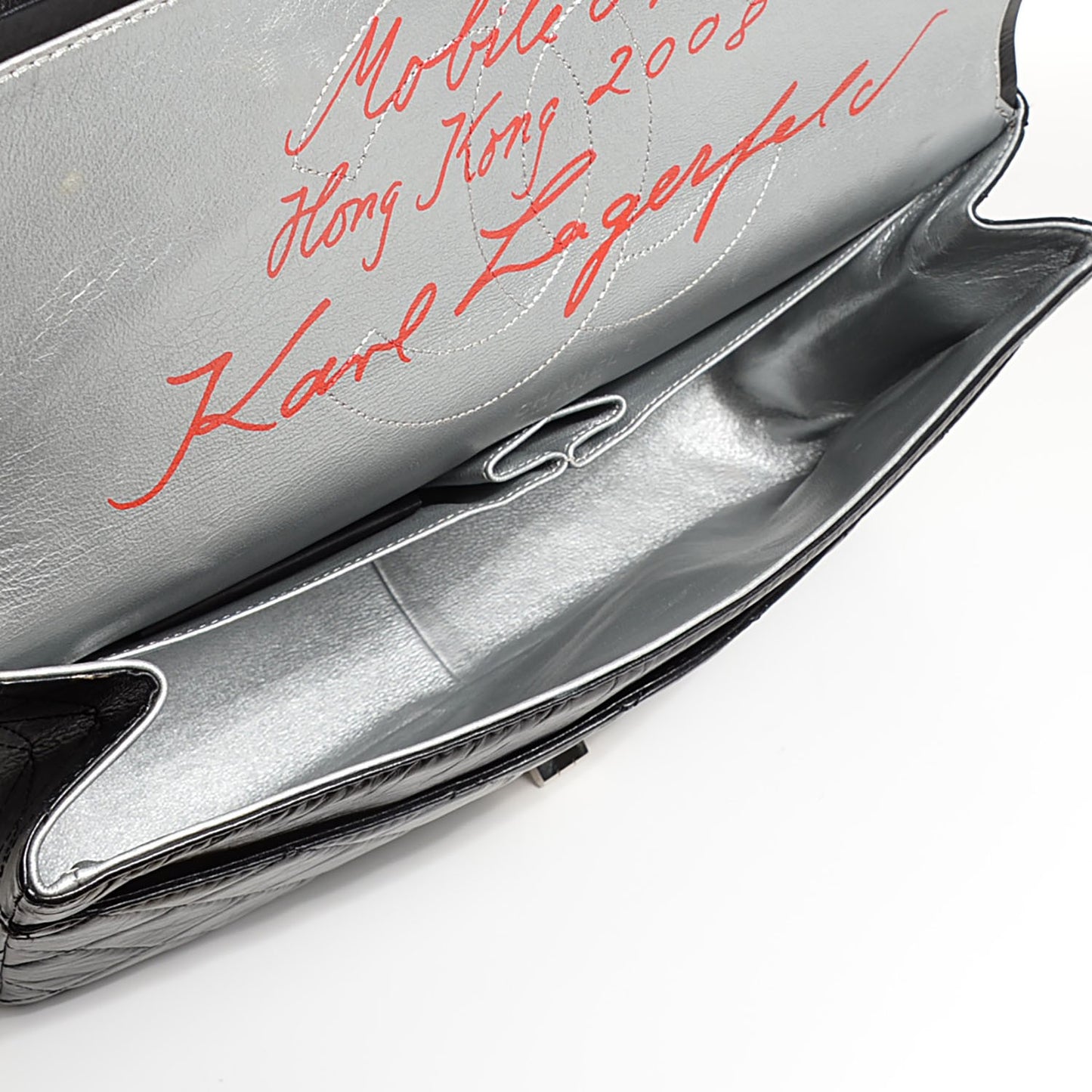 Aged Calfskin Mobile Art 2.55 Reissue Flap 228 Black