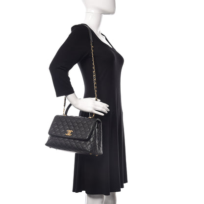 Chanel Caviar Quilted Small Coco Handle Flap Black 2 of 9