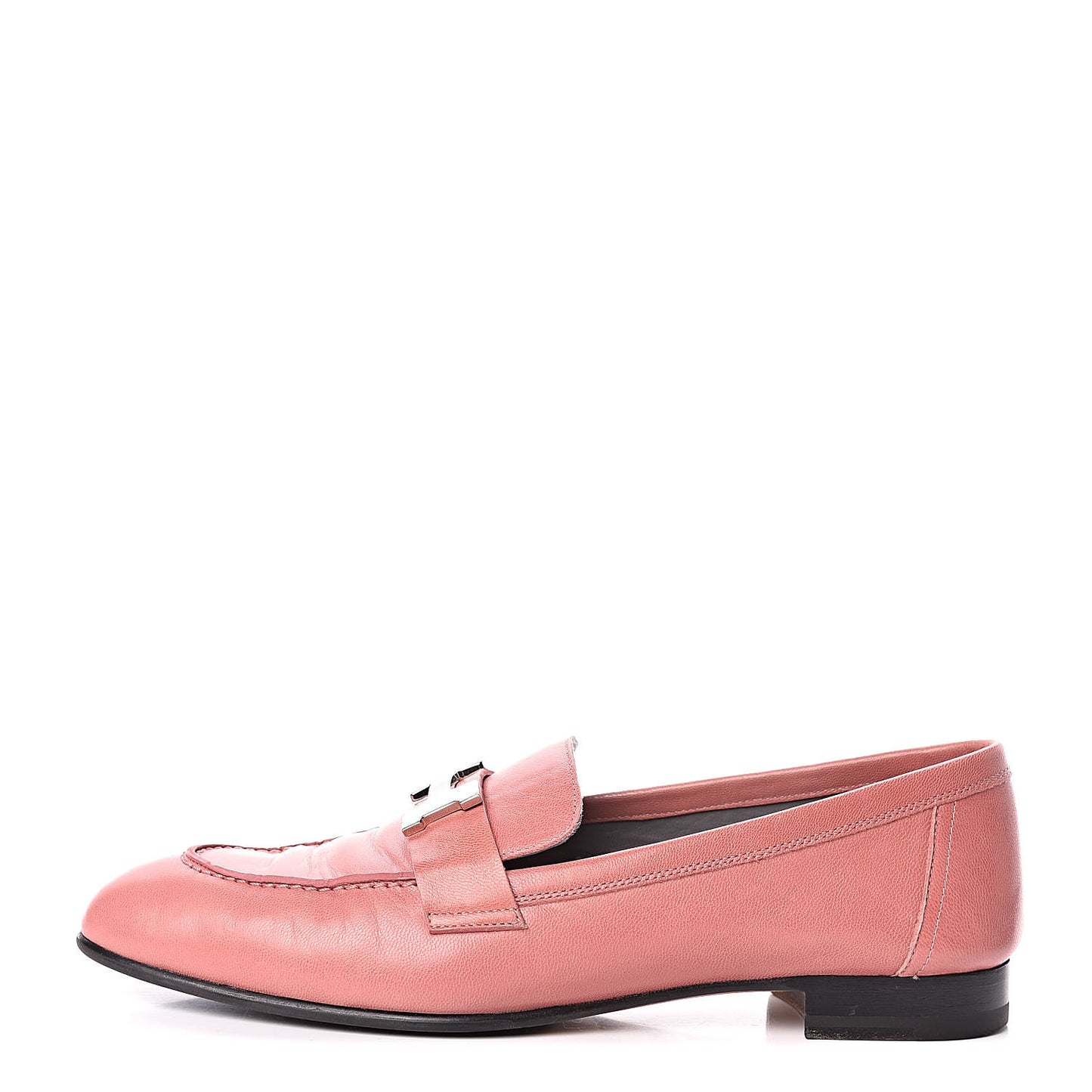Goatskin Paris Loafers 38.5 Rouge Blush