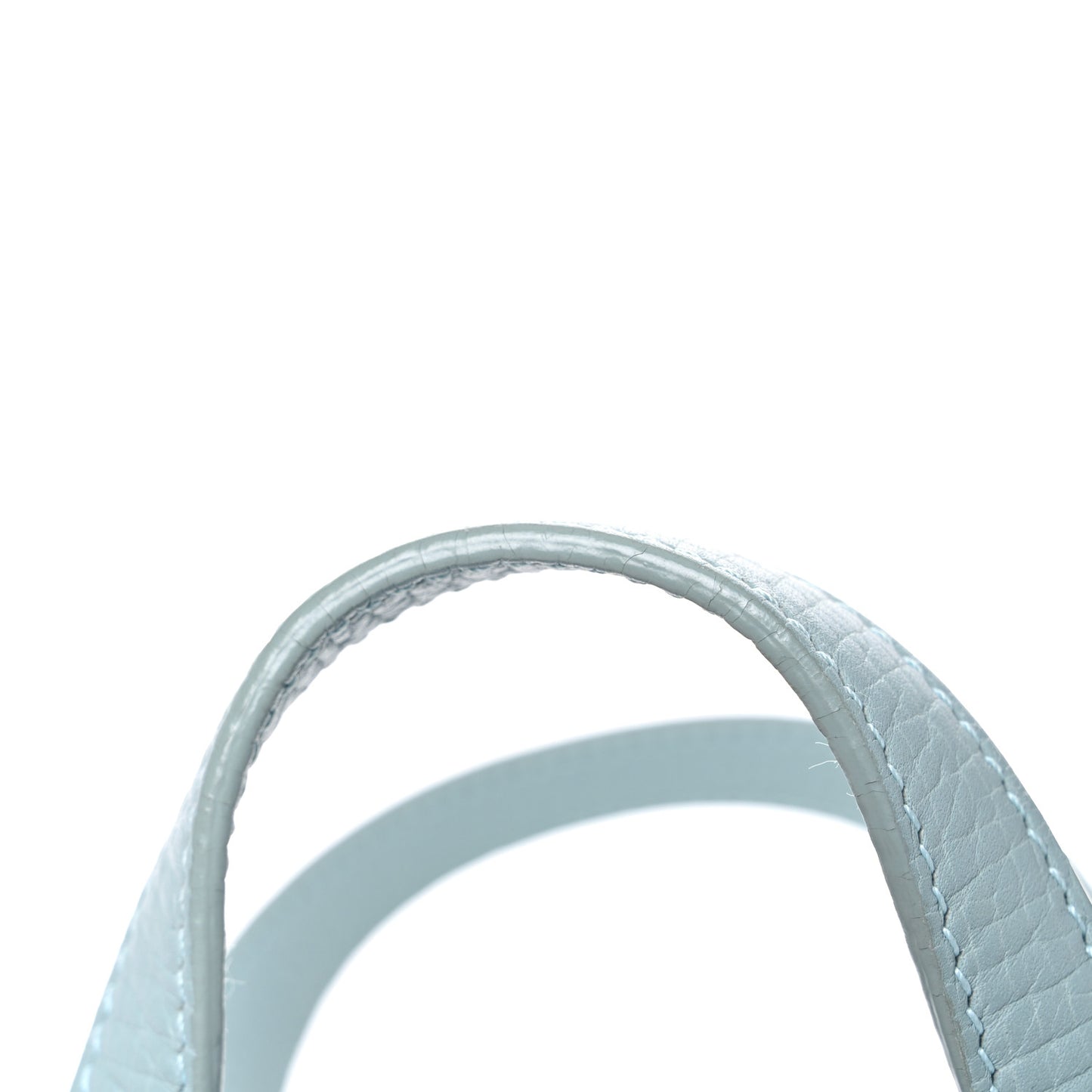 Calfskin Top Handle Bag Light Blue