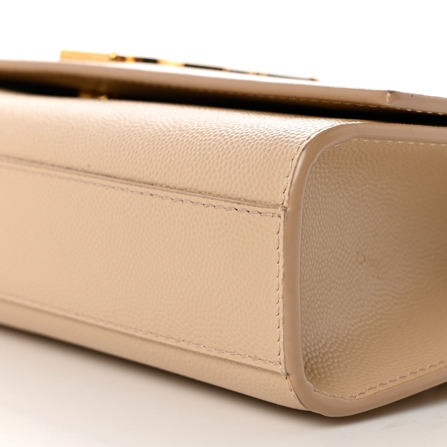 Saint Laurent Grain De Poudre Medium Monogram Kate Satchel Nude Powder 12 of 12