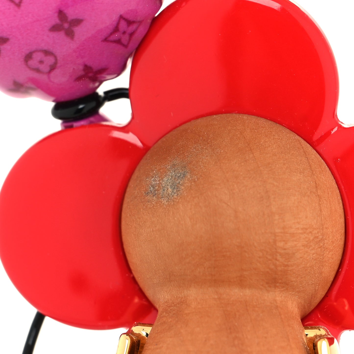 Resin Wood Vivienne Valentine Bag Charm Key Holder