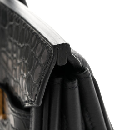 Hermes Togo Matte Alligator Birkin Touch 25 Black 11 of 12