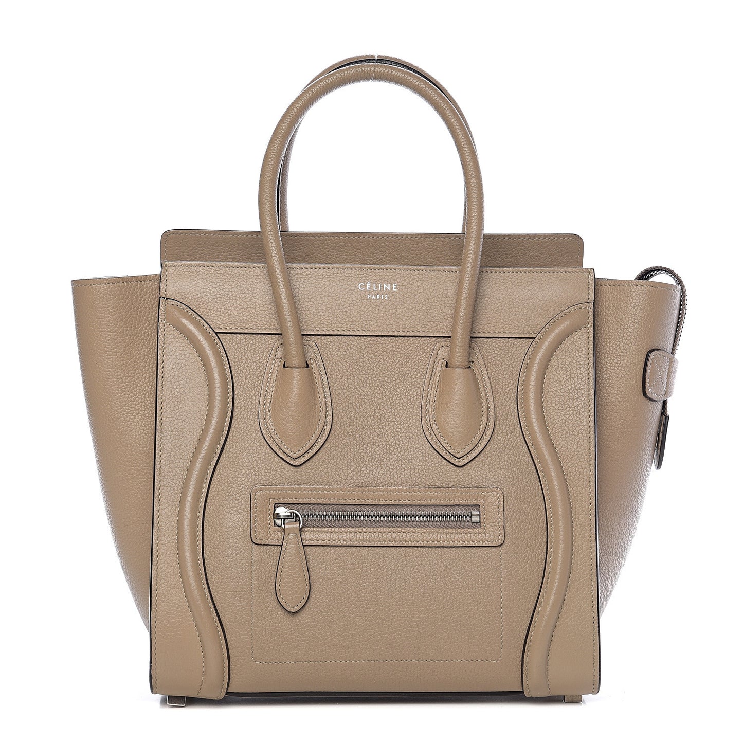 Drummed Calfskin Micro Luggage Dune