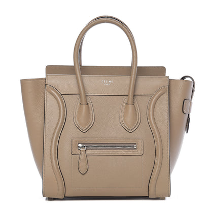 Celine Drummed Calfskin Micro Luggage Dune 1 of 8