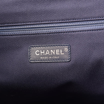 Chanel Canvas Large Deauville Backpack Blue 6 of 10