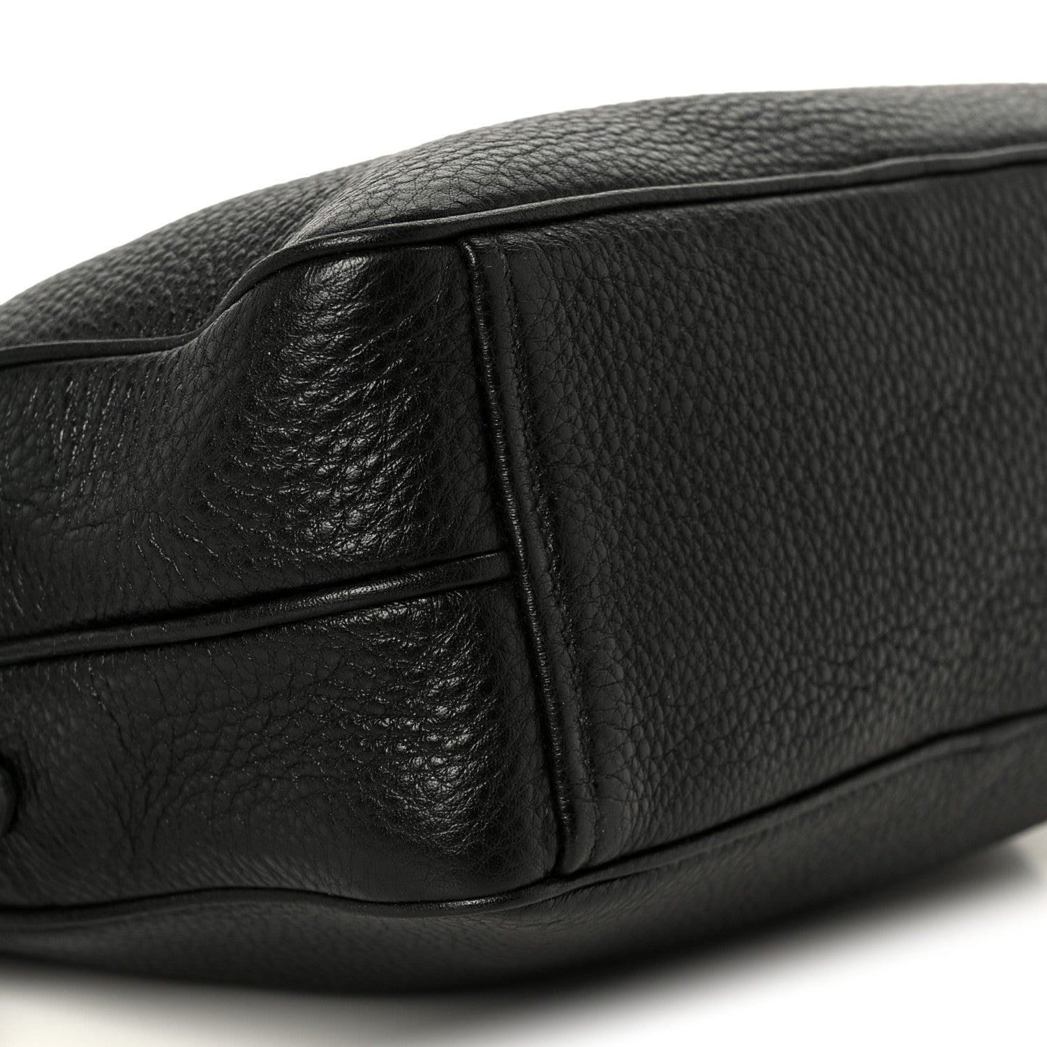 Prada Vitello Daino Medium Double Zip Shoulder Bag Black 10 of 11