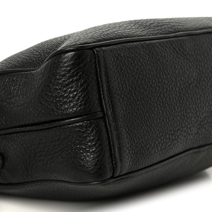 Prada Vitello Daino Medium Double Zip Shoulder Bag Black 10 of 11