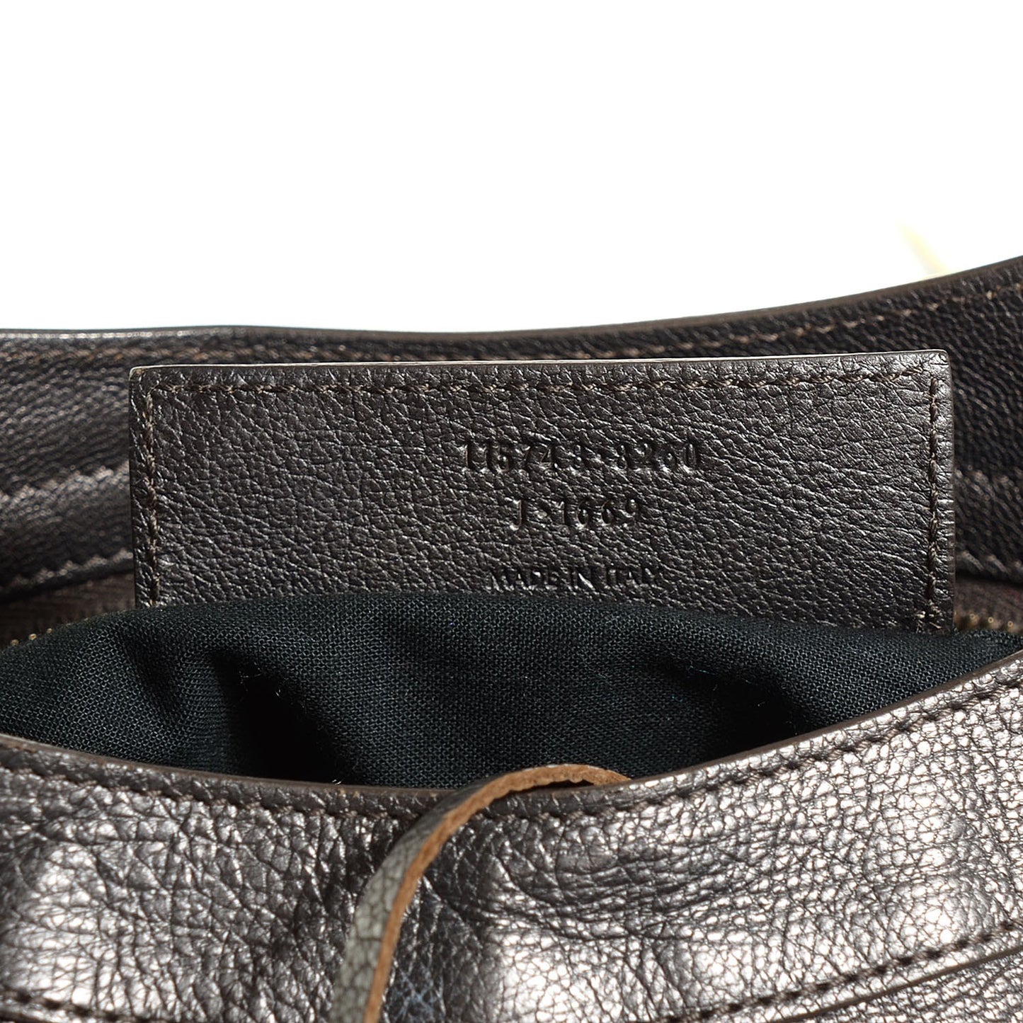 Pearlescent Goatskin Classic Gold Hardware City Bronze