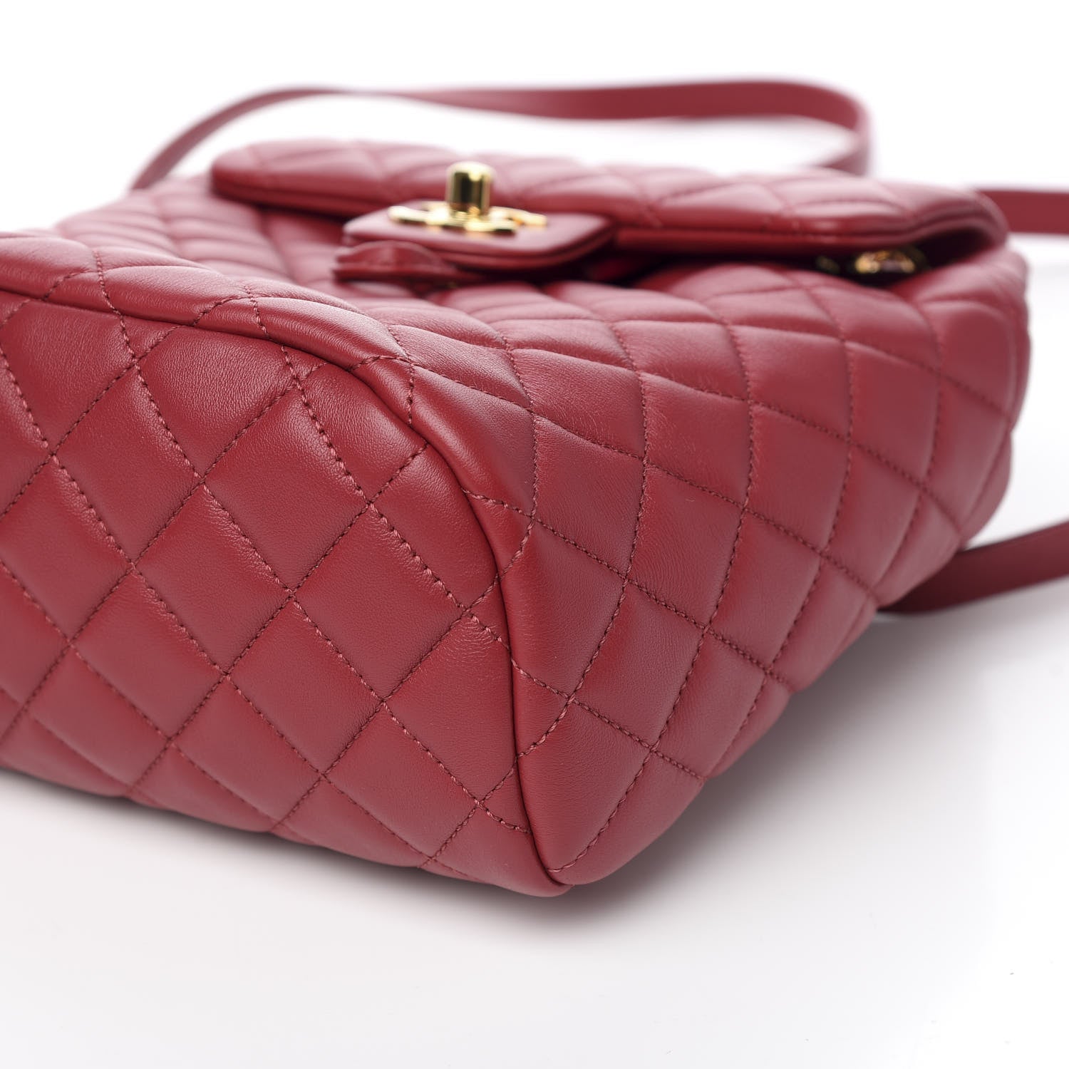 Chanel Calfskin Quilted Mini Urban Spirit Backpack Red 8 of 10
