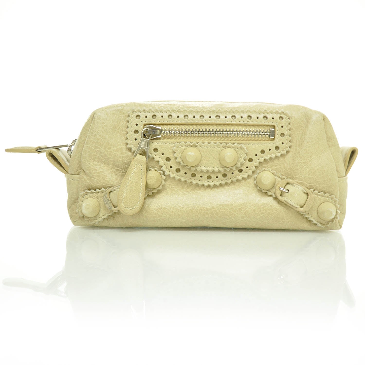 Balenciaga Agneau Giant Brogues Hardware Pencil Make Up Bag 1 of 8