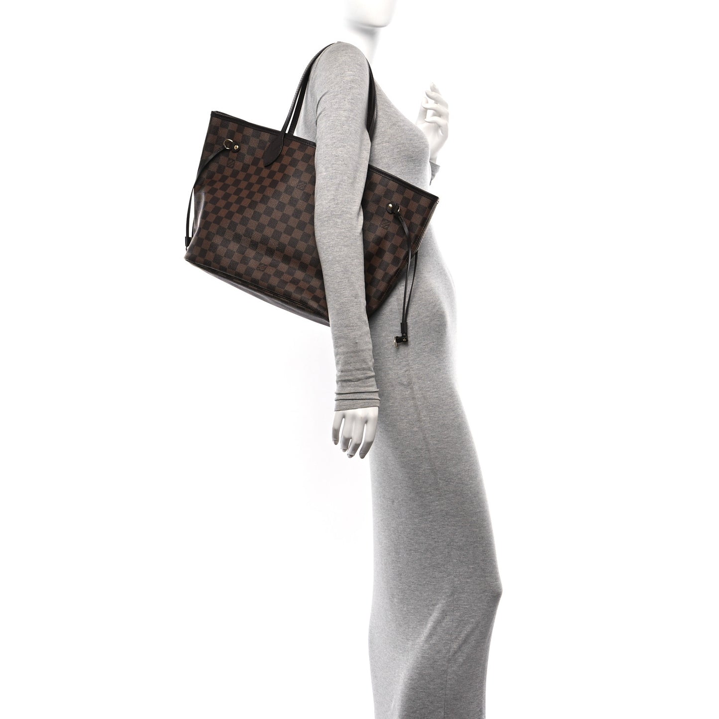 Damier Ebene Neo Neverfull MM Rose Ballerine