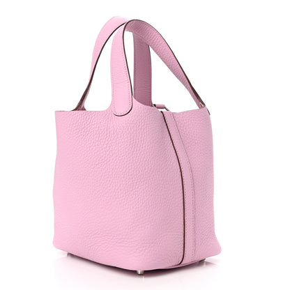 Hermes Taurillon Clemence Picotin Lock 18 PM Mauve Sylvestre 3 of 11