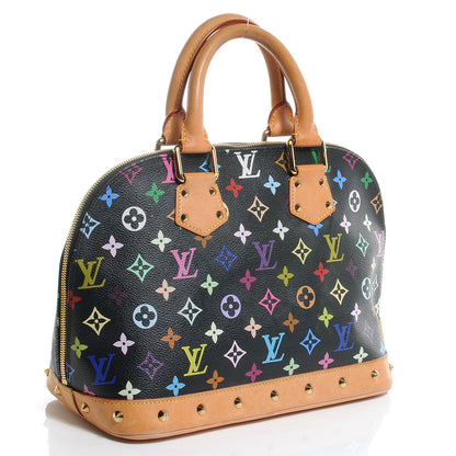 Louis Vuitton Monogram Multicolor Alma Black 3 of 10