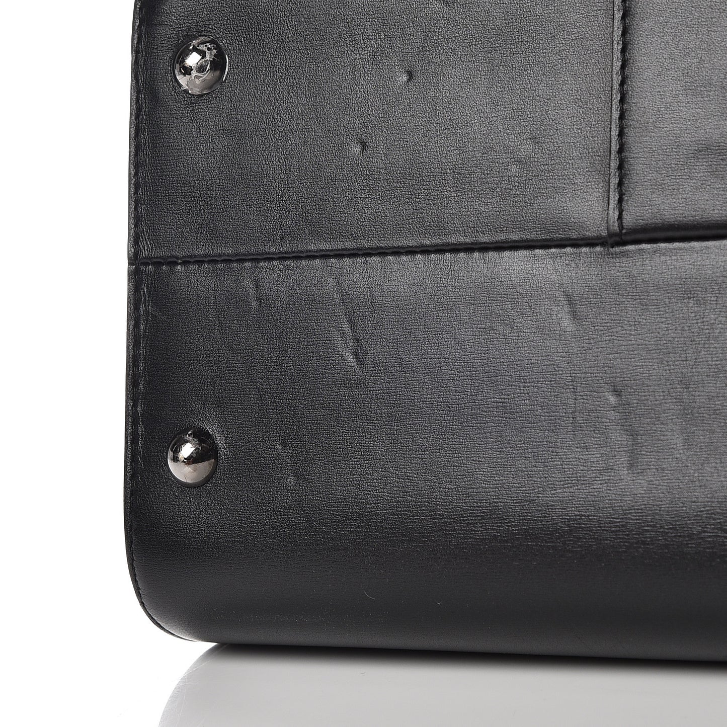 Calfskin MM L'Humour Brillant Satchel Black
