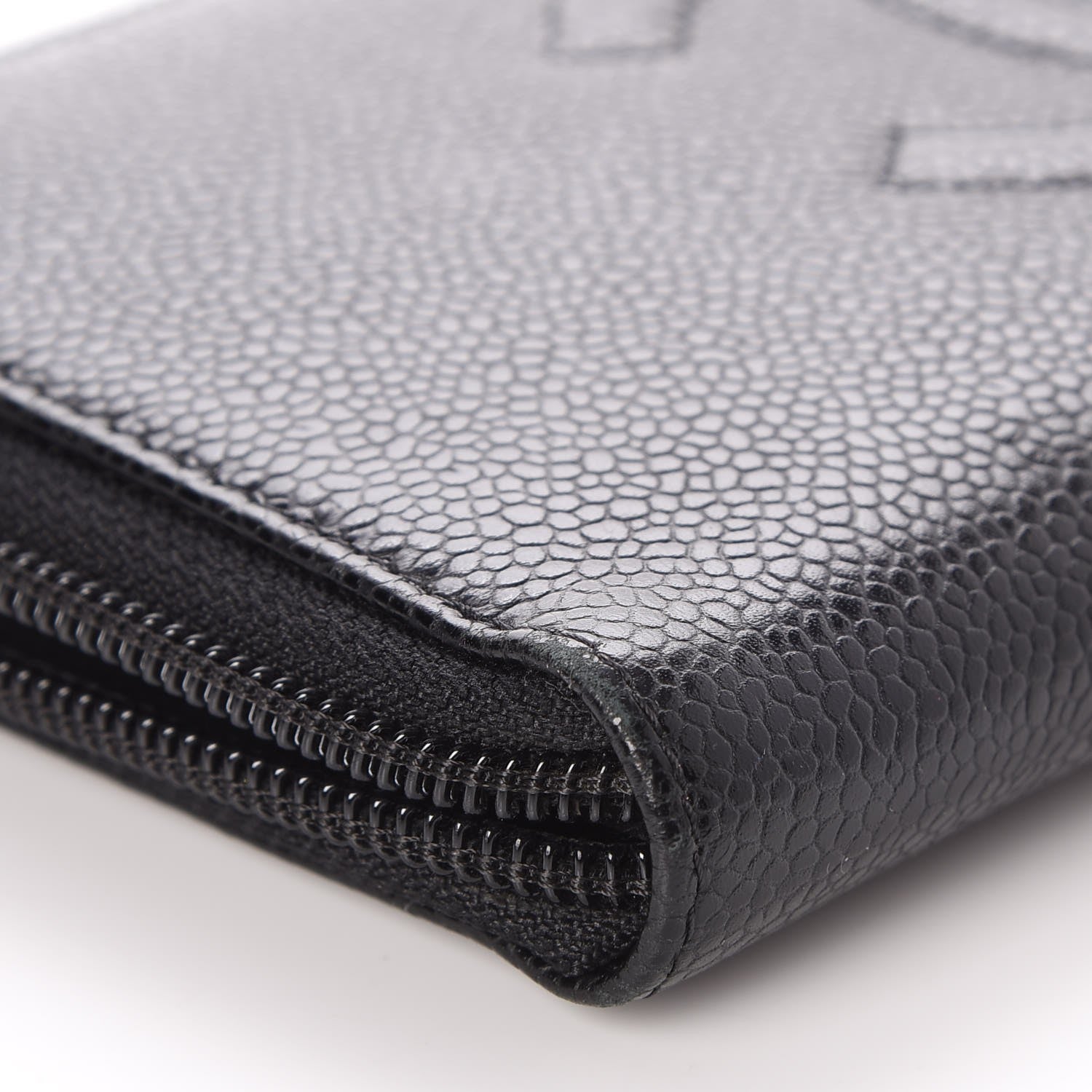 Chanel Caviar Large Timeless CC Zip Around Wallet Black 10 of 11
