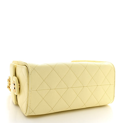 Chanel Caviar Quilted Mini Chanel 25 Handbag Light Yellow 4 of 11