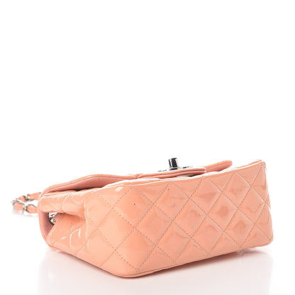 Chanel Patent Quilted Mini Square Flap Pink 4 of 10