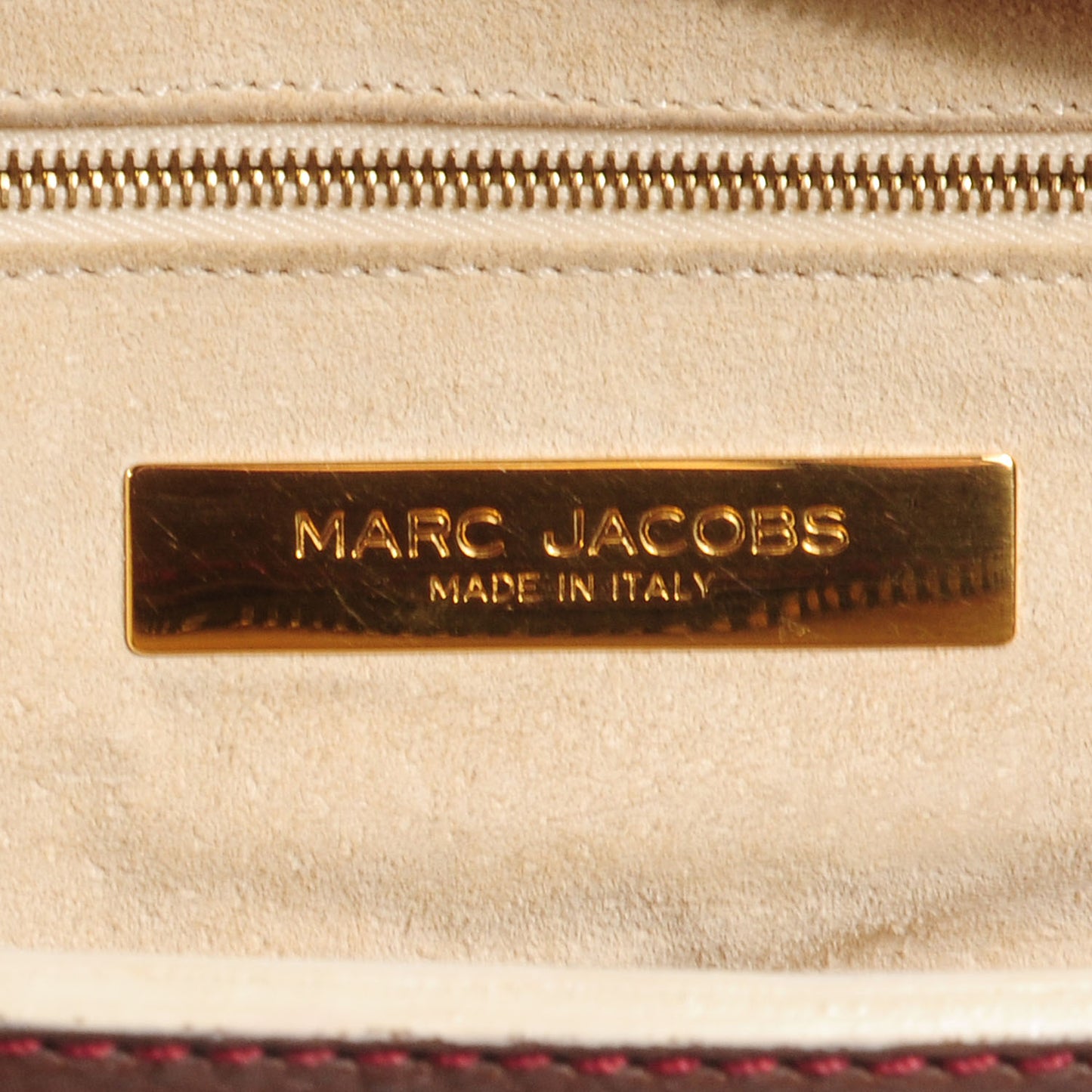 Leather Front Pocket Satchel Taupe