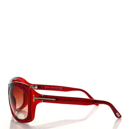 Tom Ford Acetate Tatiana Sunglasses TF63 Red 3 of 8