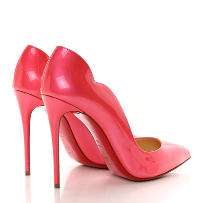 Christian Louboutin Metallic Patent Fluo Hot Chick 100 Pumps 38 Florida 4 of 10