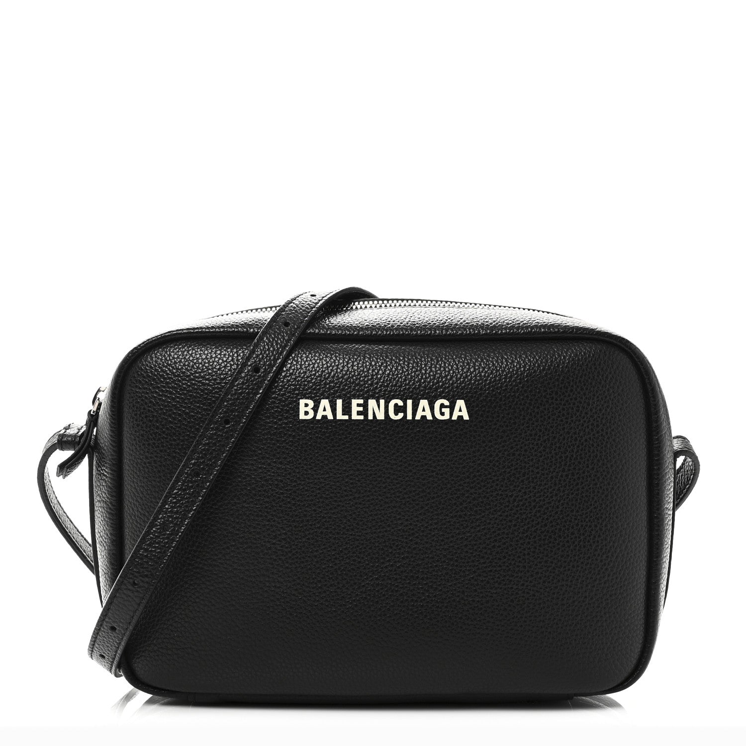 Balenciaga Calfskin Logo M Everyday Camera Bag Black 1 of 10
