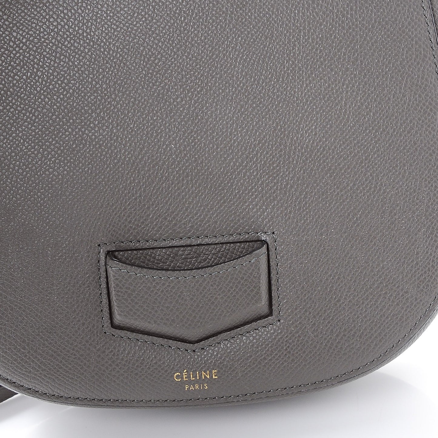 Baby Grained Calfskin Small Trotteur Grey
