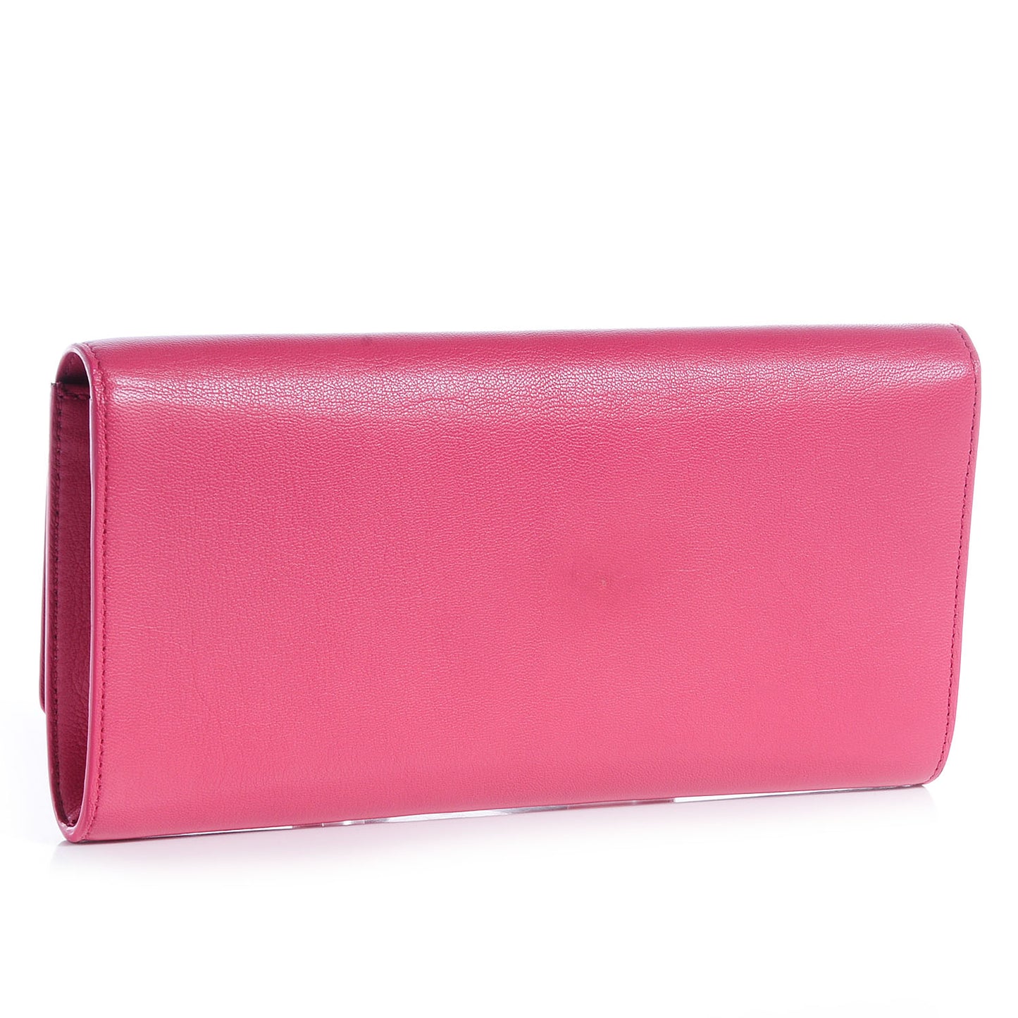 Goatskin Small Belle de Jour Clutch Fuchsia