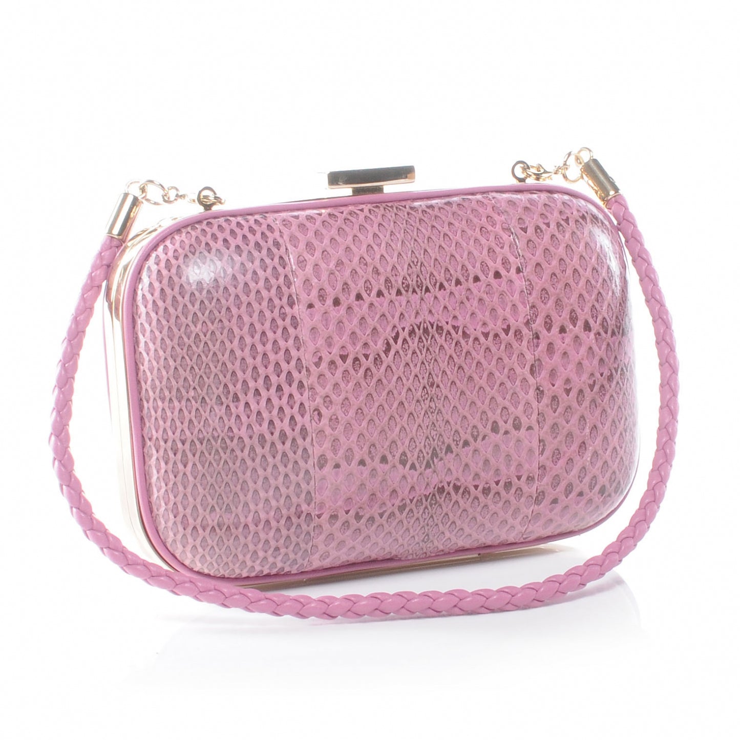 Python Broadway Box Clutch