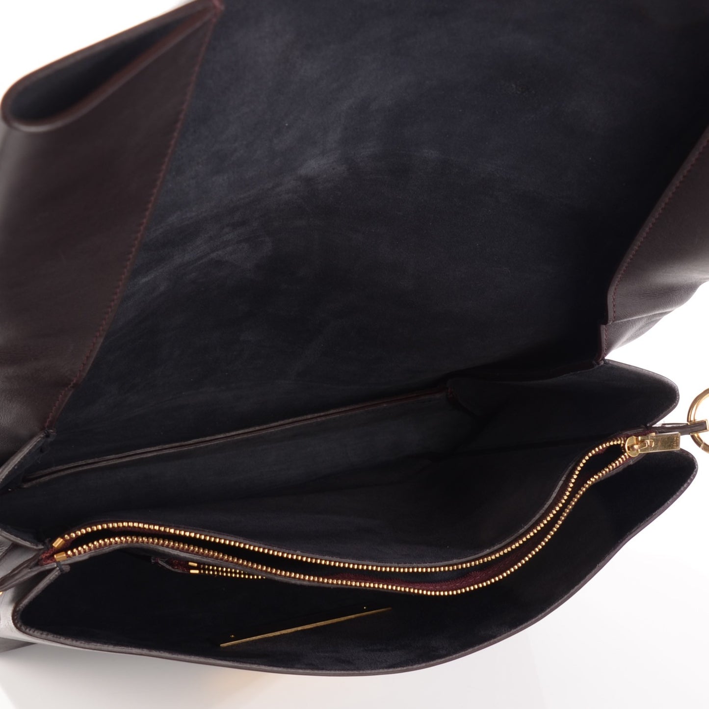 Smooth Calfskin Blade Flap Burgundy