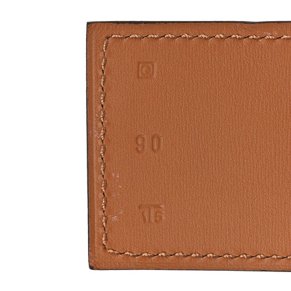 Hermes Epsom 50mm Collier De Chien CDC Belt 90 36 Rouge Casaque 6 of 6