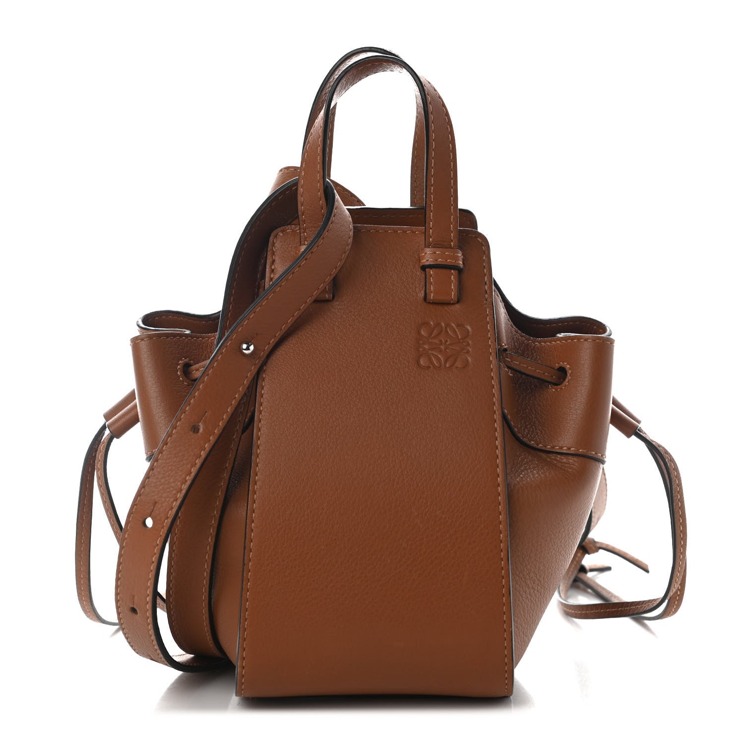 Loewe Calfskin Mini Hammock Shoulder Bag Tan 1 of 10