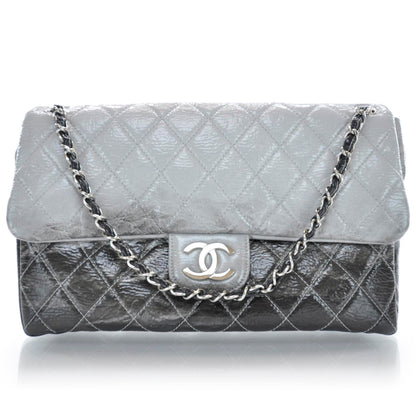 Chanel Vinyl Quilted Melrose Degrade Jumbo Flap 1 of 9