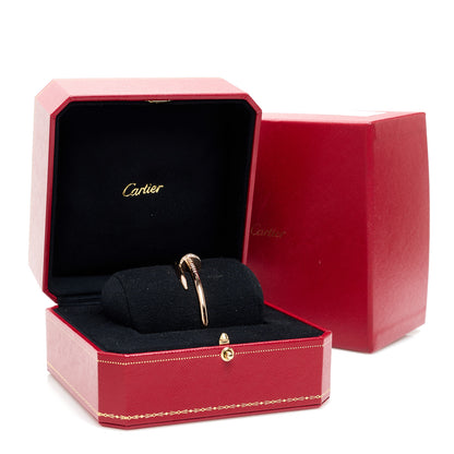 Cartier 18K Pink Gold Diamond Juste Un Clou Bracelet 16 5 of 5