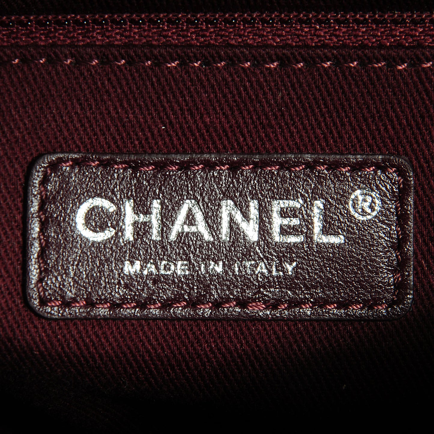 Glazed Calfskin Medium Duo Color Flap Black