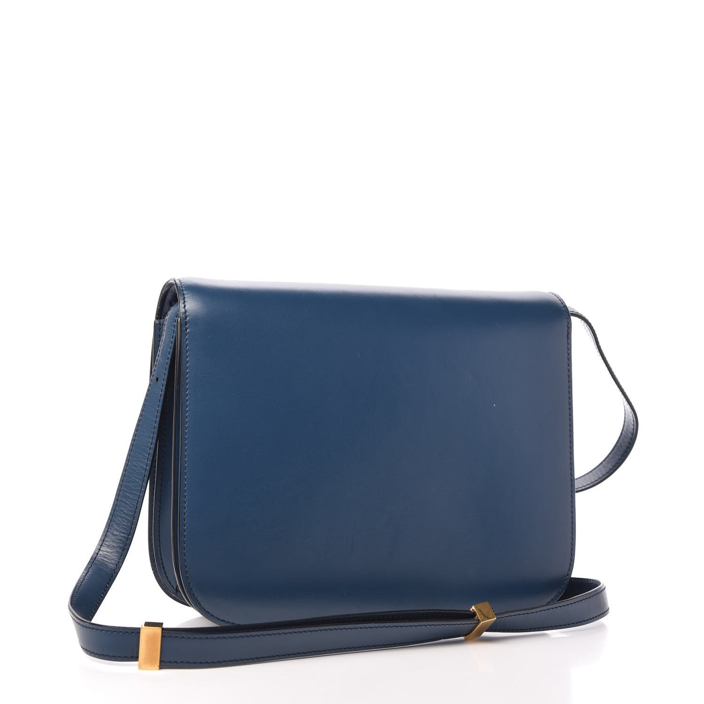 Box Calfskin Medium Classic Box Flap Indigo