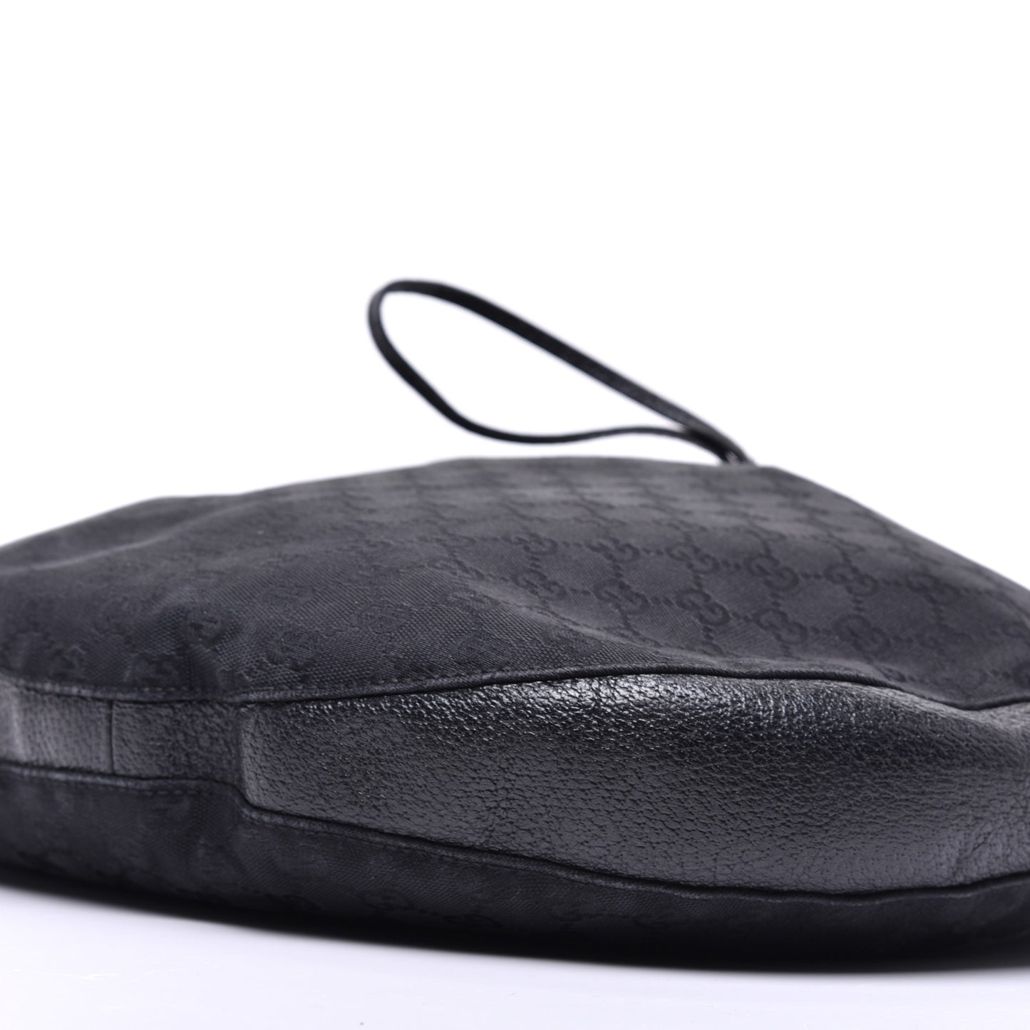 Monogram Drawstring Hobo Black