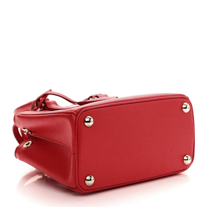 Prada Saffiano Mini Galleria Double Zip Crossbody Lacca 4 of 10